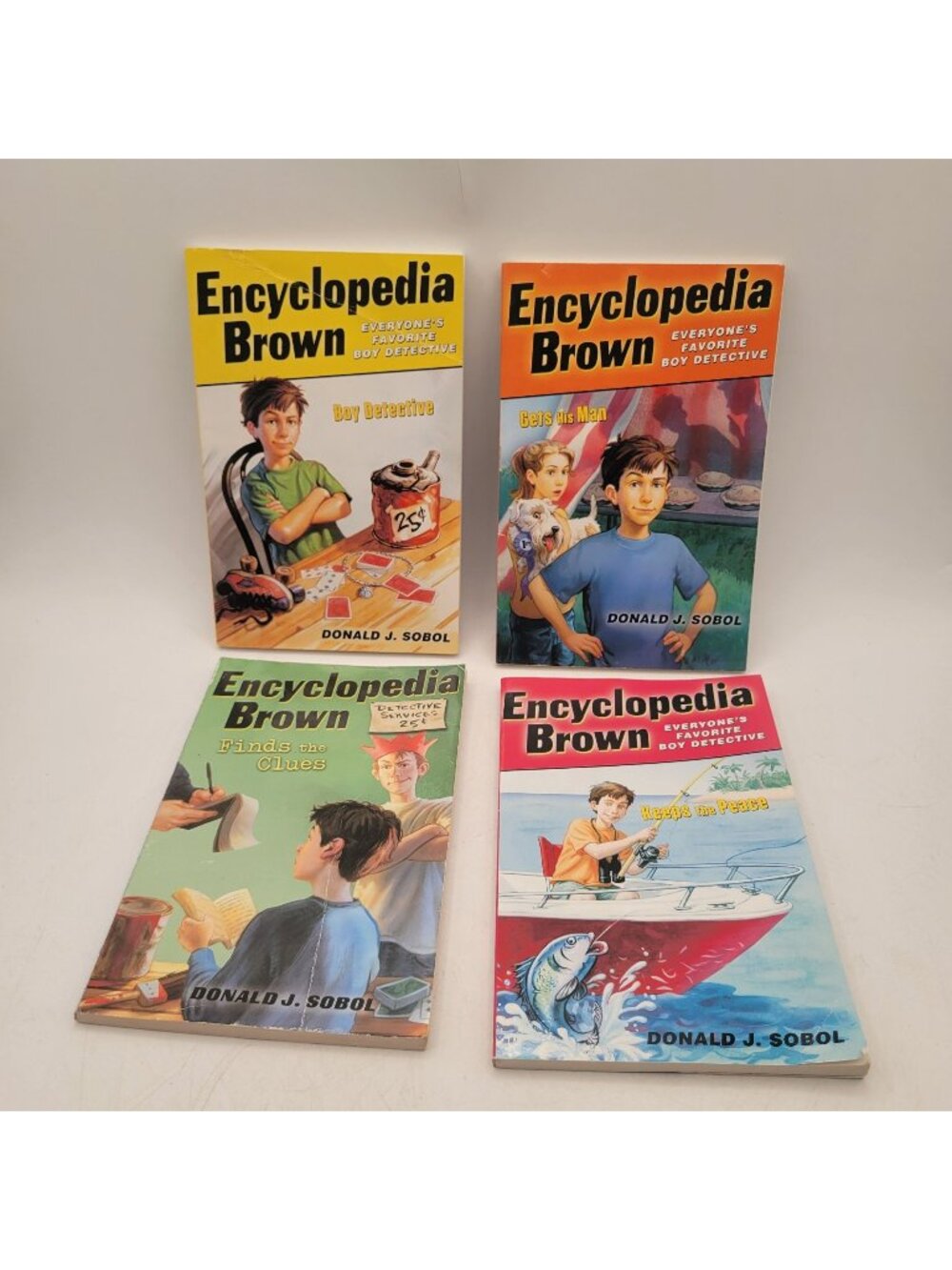 ENCYCLOPEDIA BROWN by Donald J. Sobol Lot of Chapter Books - CB038